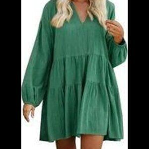 FancyInn Womens shift tunic ruffle dress size small